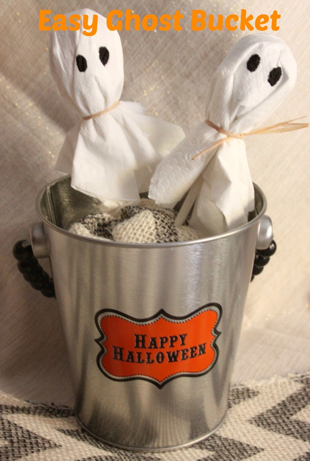 Our Pinteresting Family Ghost Bucket Halloween Treat