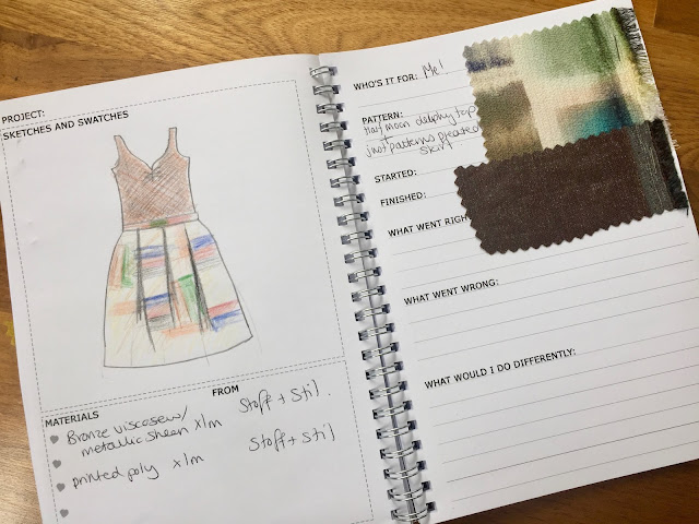 Diary of a Chain Stitcher: Planning a Handmade Wardrobe with Sewing Journals and Swatch Books