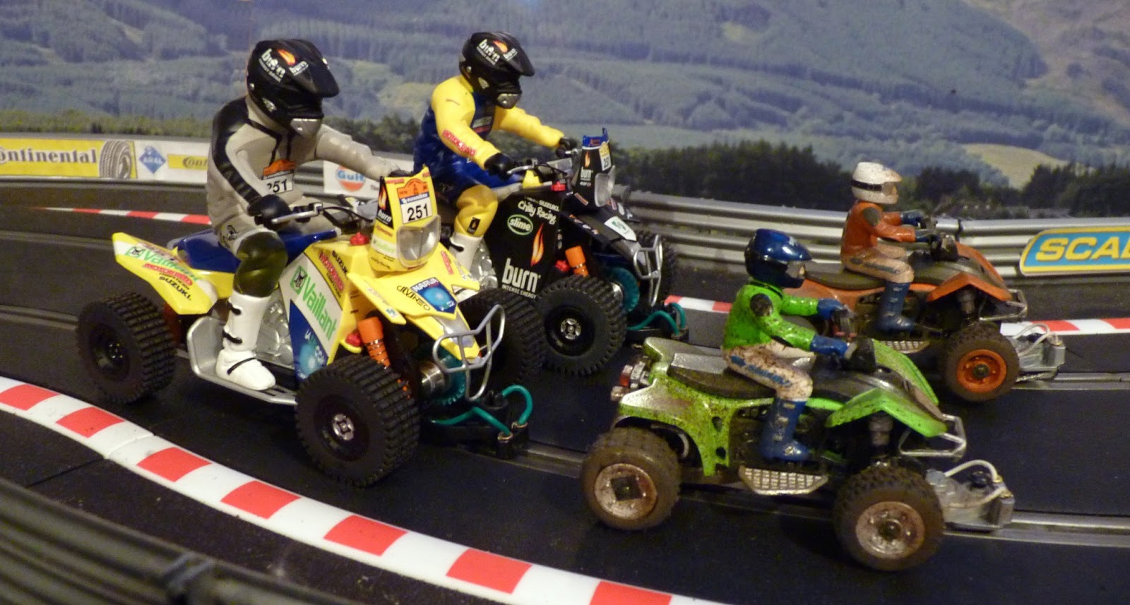 My Scalextric A quad of quad bikes