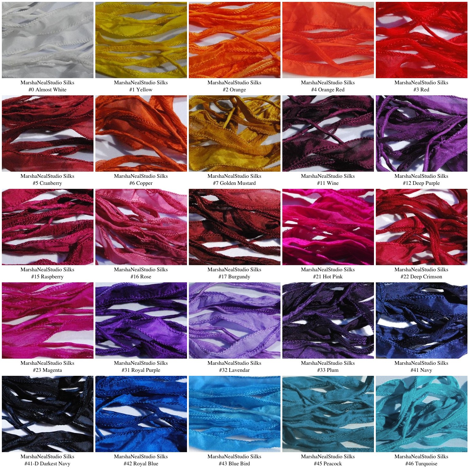 Marsha Neal Studio Blog Silk Color Palette Challenge Coming March 1, 2012