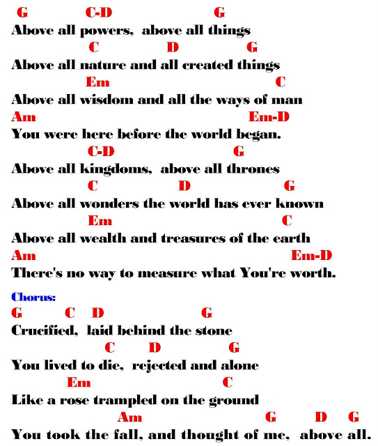 above all michael smith lyrics and chords sing and it s christmas chris tomlin lyrics