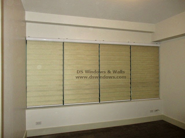 Combination Blinds installed in Large Window - Makati City