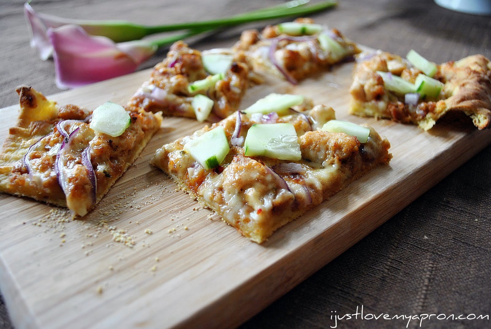 I Just Love My Apron Chicken Satay Pizza and the Winner