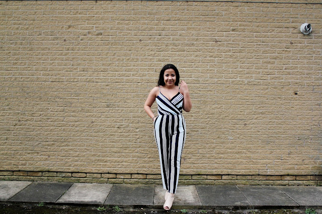 Ways to wear a striped jumpsuit