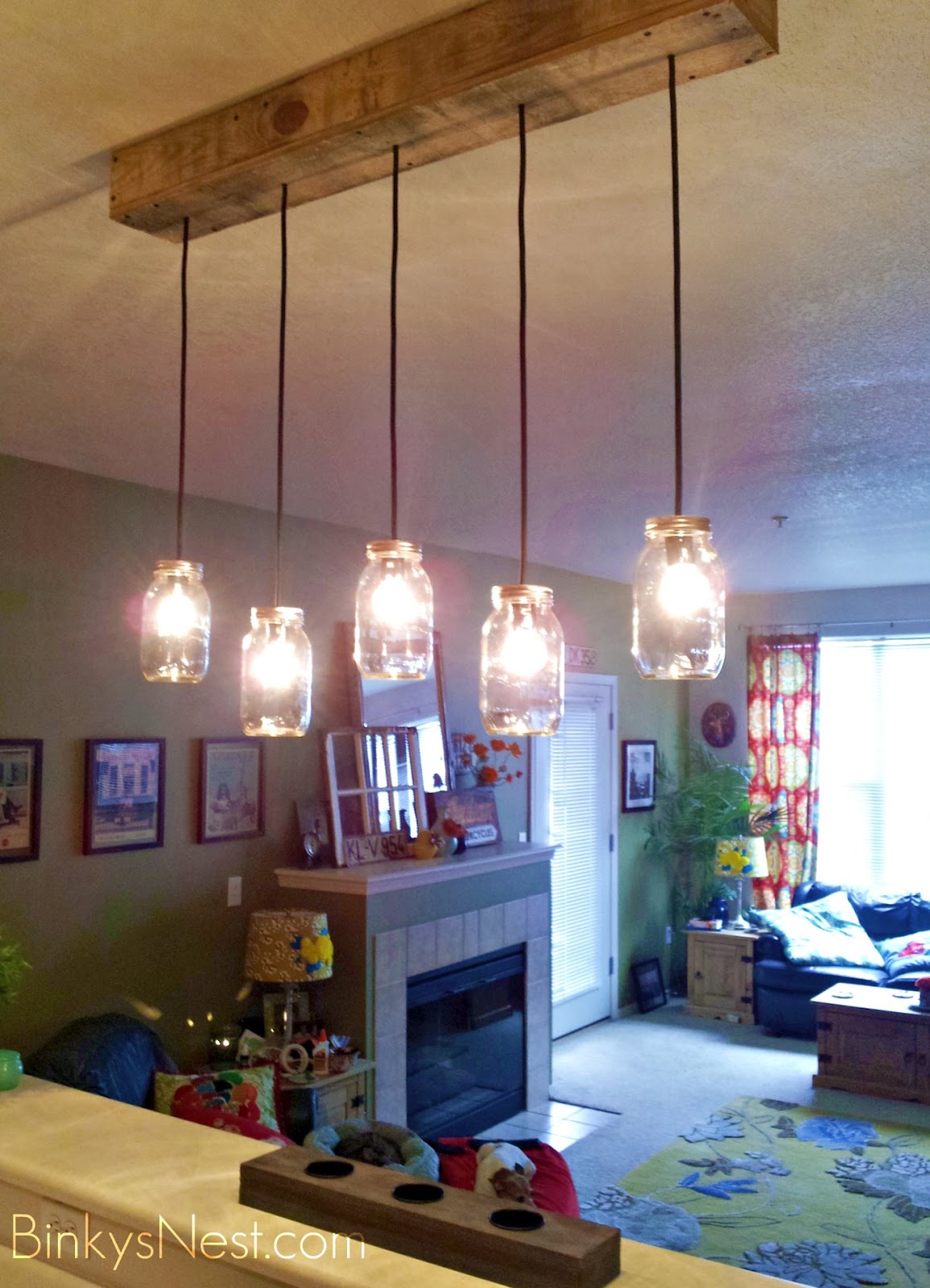 Twenty8divine Mason Jar Rustic Pallet Light Fixture Diy Mason Jar Rustic Pallet Light Fixture Diy On Binkysnest