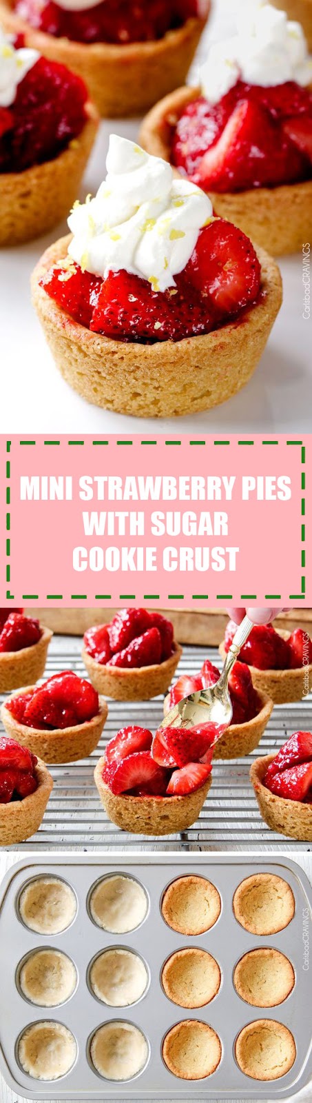 Mini Strawberry Pies With Sugar Cookie Crust Mini Strawberry Pies With Sugar Cookie Crust