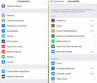 Accessibilità iPhone Accessibilità