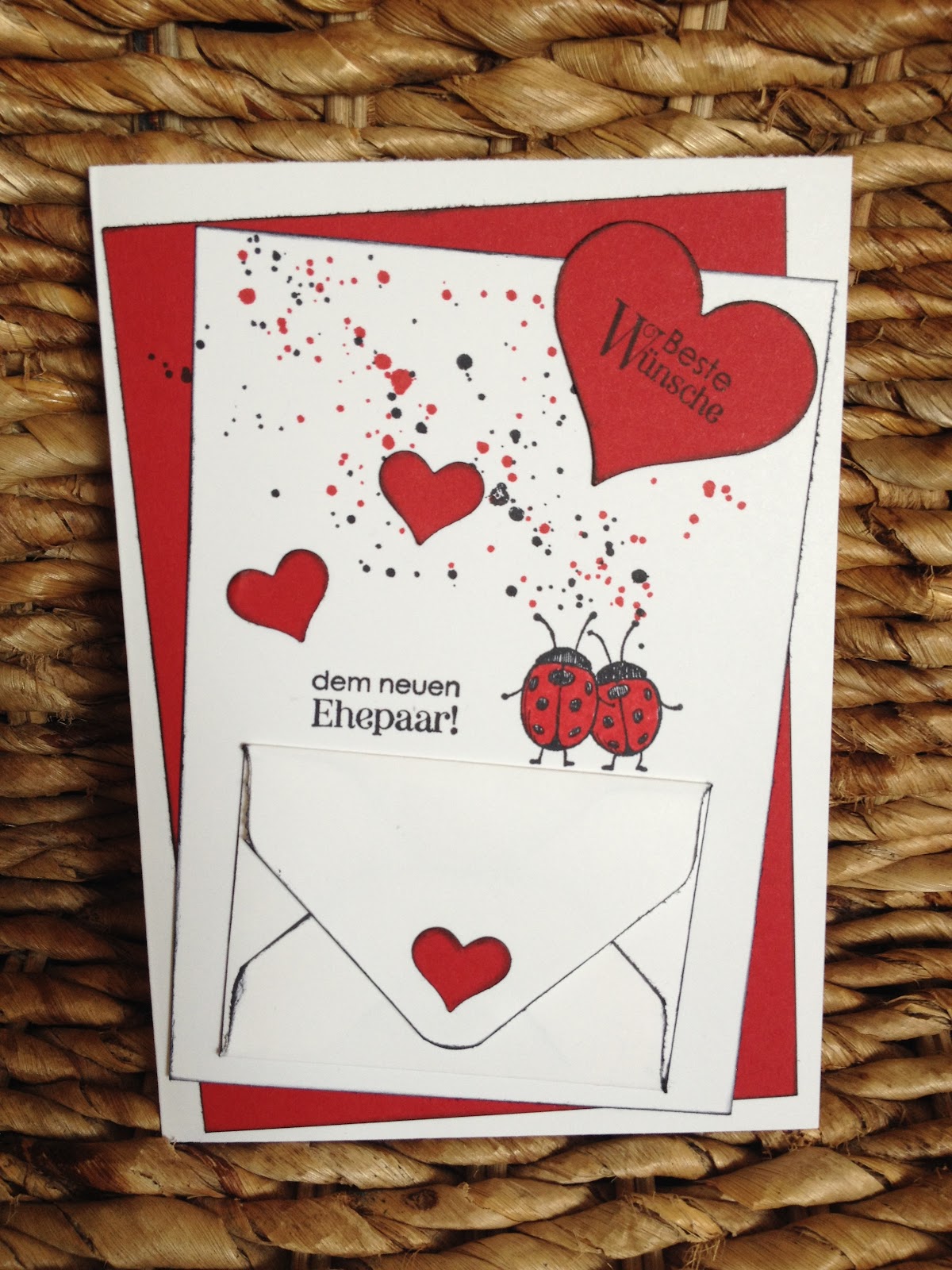 Stempellicht Geldkarte zur Hochzeit