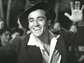 Vittorio Gassman in the 1948 movie Riso amaro, which provided him with his breakthrough as a screen actor