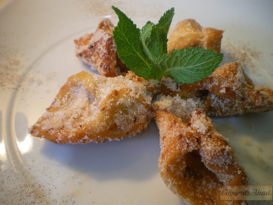 Pestiños con azúcar y canela