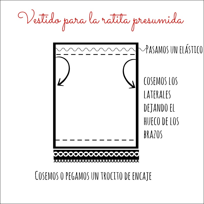 Vestido de ratita presumida