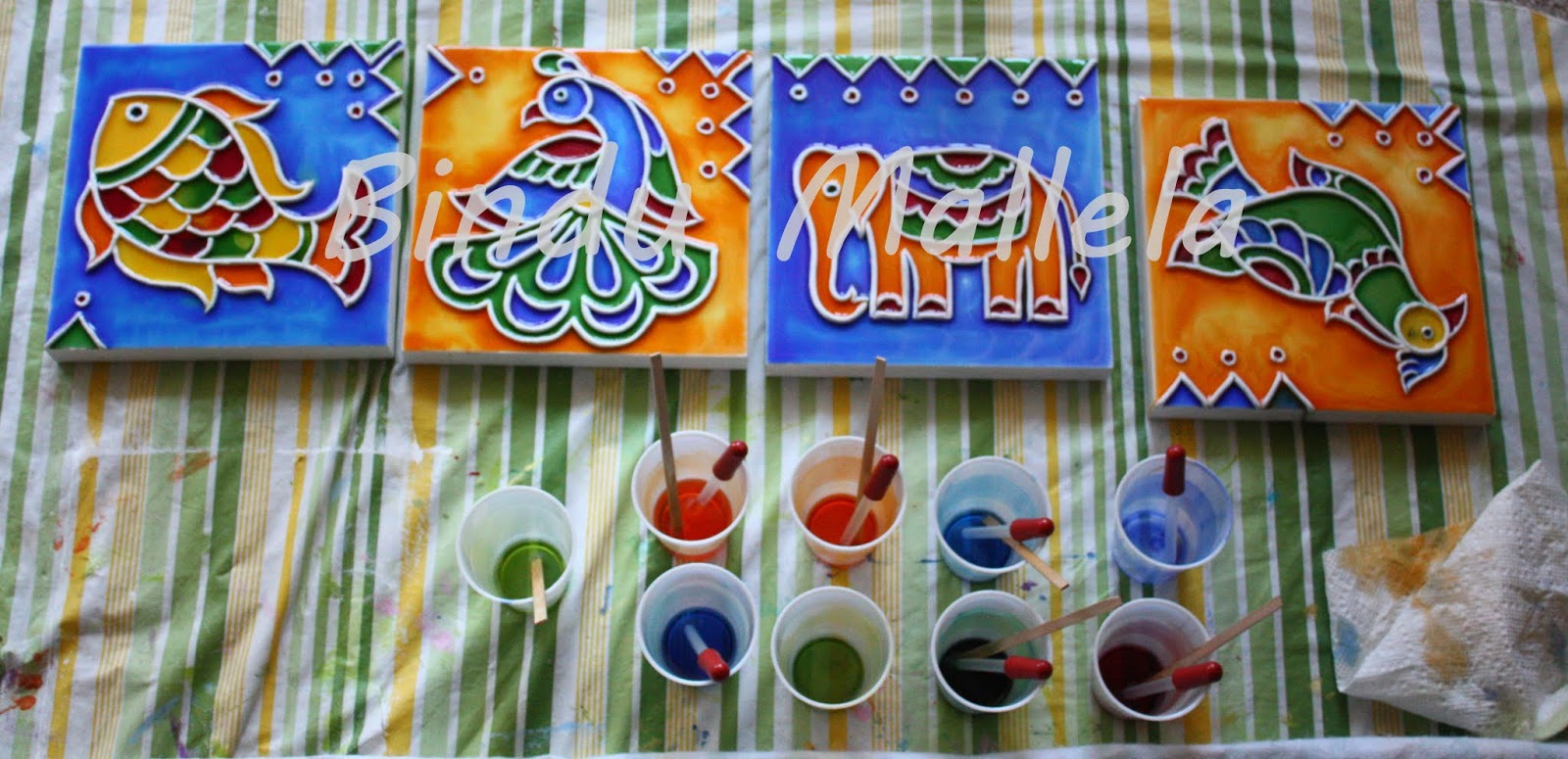 crazy for colors!: How to do a stained wood painting.....
