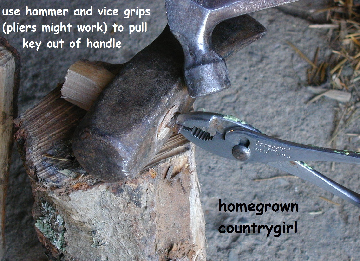 homegrown countrygirl How to Replace a Broken Axe Handle (in Pictures)