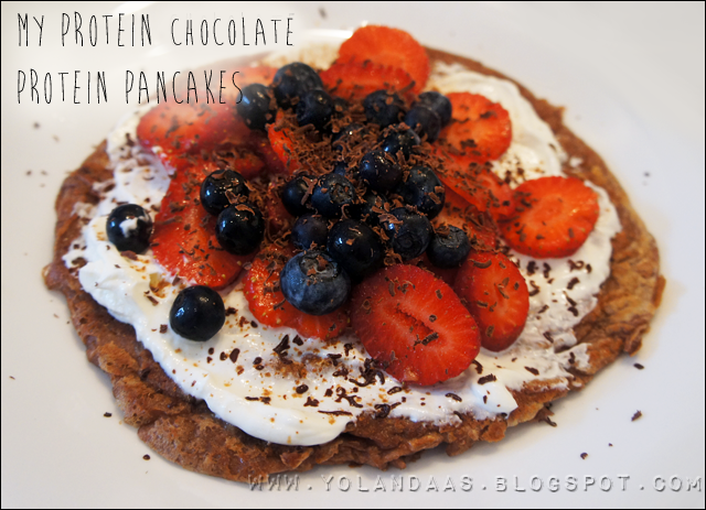 MyProtein Chocolate Protein Pancake Mix Recipe with Berries