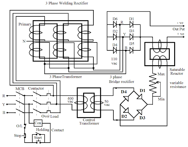 Basic Electronics and Electrical tutorials: THREE PHASE WELDING