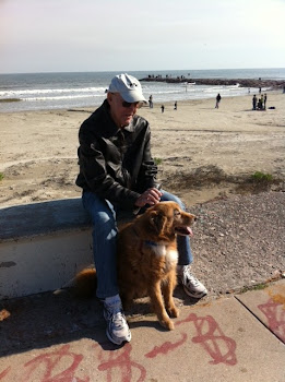 JOE AND MAX ENJOY THE SUNSHINE IN GALVESTON