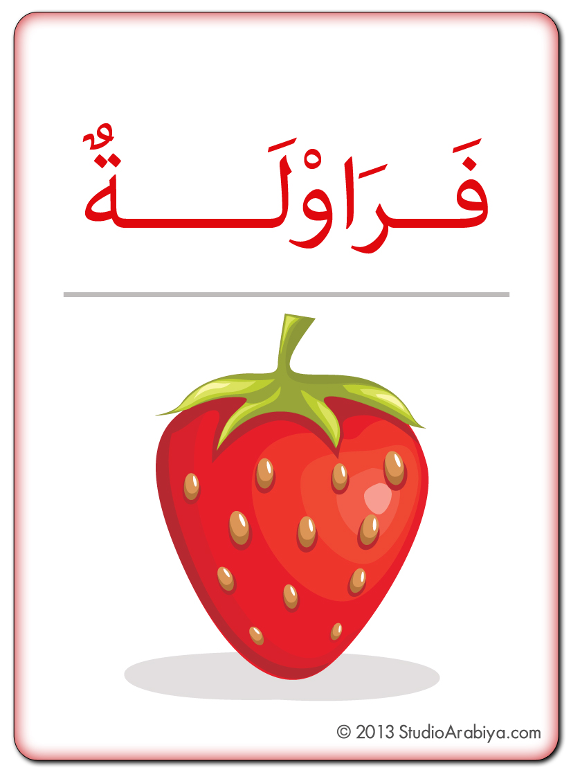 Arapça Notları Resimli Meyveler