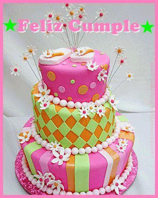 tarta de cumpleaños rosa