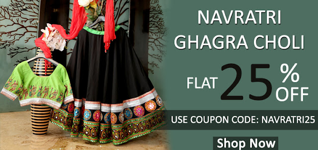 top best chaniya cholis and ghagra cholis online shopping for Navratri with discount sale