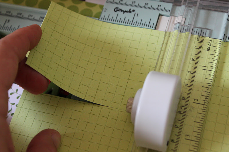 A Crafting Start: Using a paper trimmer