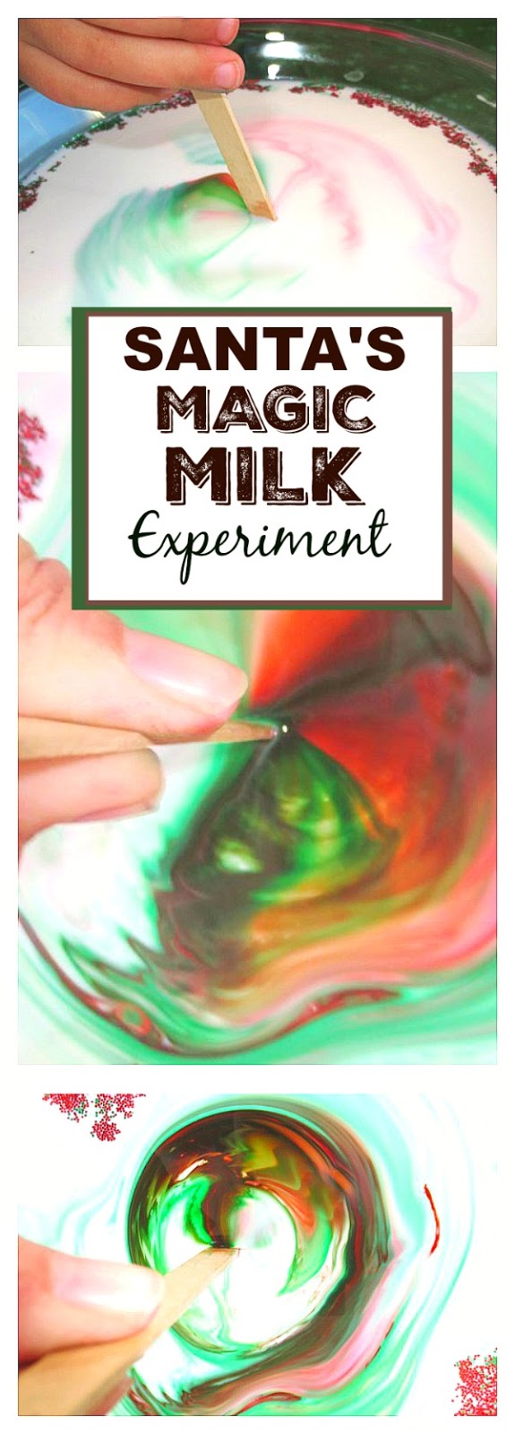 SANTA's MAGIC MILK- experiment for kids
