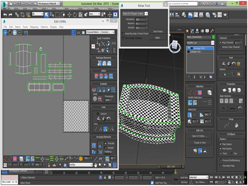 3D Modelling R&D : UV Mapping