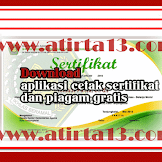 Aplikasi Cetak Akta Piagam Penghargaan Versi Elegan