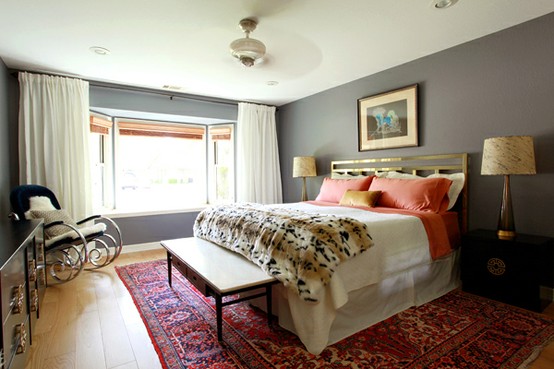 perski dywan w sypialni