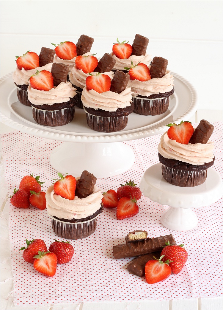 Balisto-Erdbeer-Cupcakes