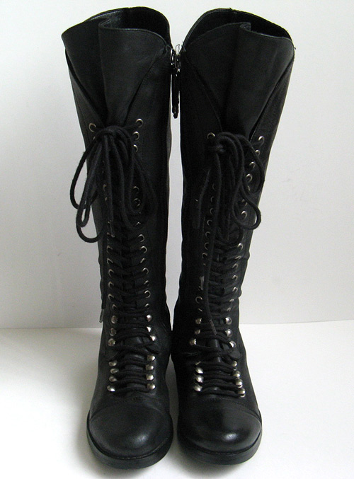 ANN demeulemeester boots GUESS TALL STRING UP BLACK BOOTS WOMENS SIZE 6