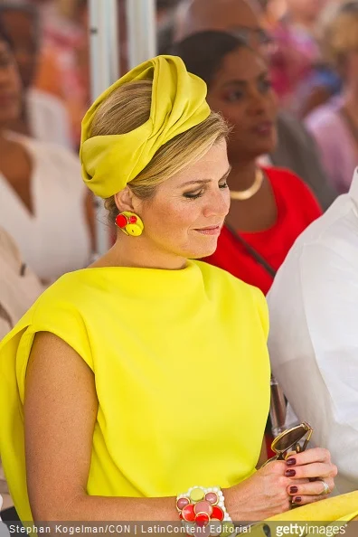 Queen Maxima of the Netherlands attends Dia di Rincon on April 30, 2015 in Rincon, Netherlands