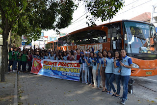 siswa-i PSPP Penerbangan Yogyakarta siap-siap berangkat ke jakarta