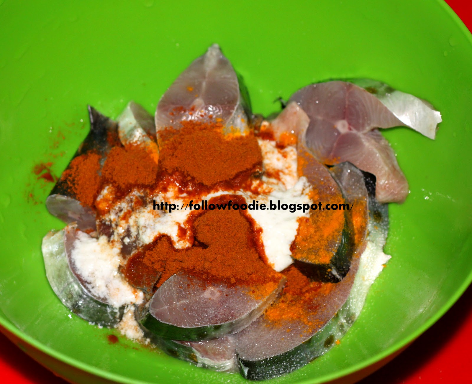 Follow foodie Spanish Mackerel Fry / Vanjiram Meen Varuval