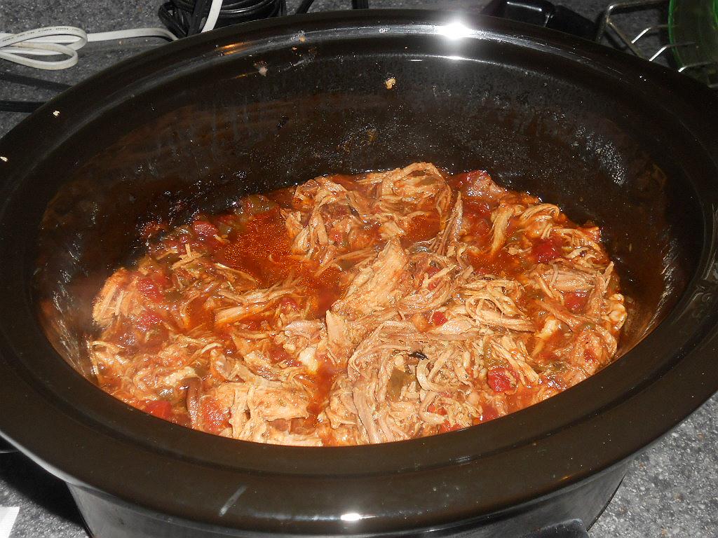 Slow Cooker Smokey Pulled Pork Tacos - Hezzi-D's Books and Cooks