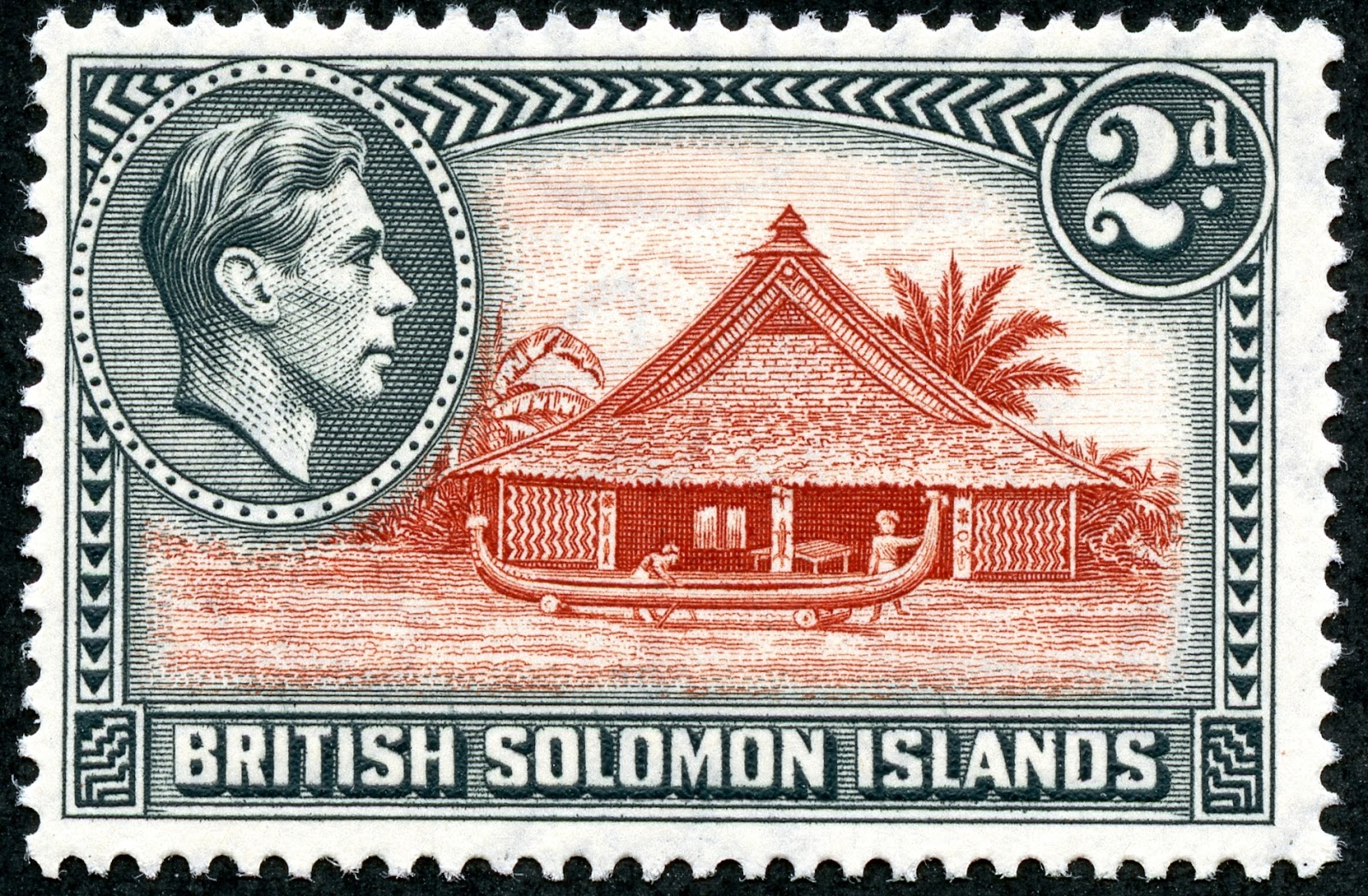Big Blue 18401940 British Solomon Islands a closer look
