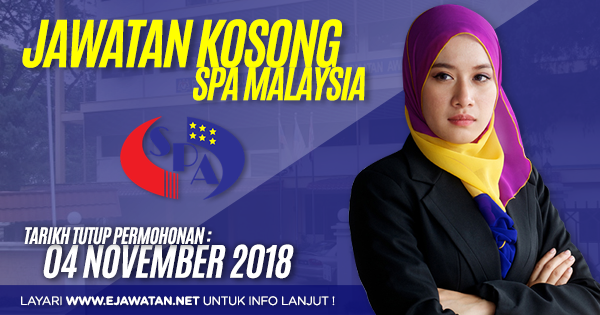 jawatan kosong kerajaan SPA Malaysia 2018