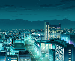 anime scenery landscape background town backgrounds wallpapers cityscape landscapes 21fe technobase nightcore remix fm amazing illustrated sketch