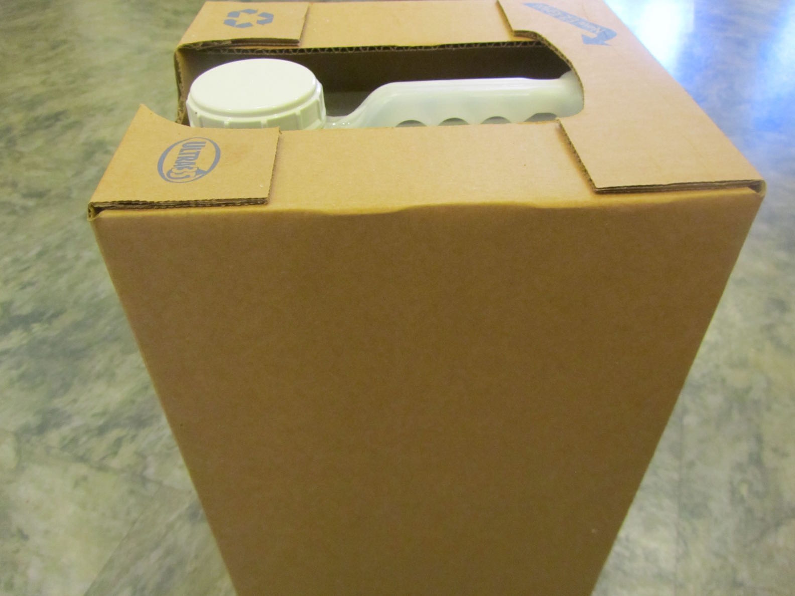 creative savv The gigantic oil jug became a pantry storage container