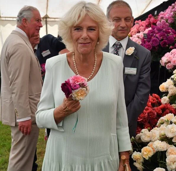 The Prince of Wales and the Duchess of Cornwall visited Sandringham Flower Show 2019 at Sandringham House