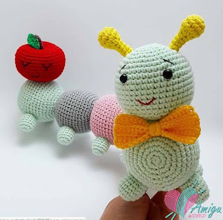 PATRON GRATIS GUSANO AMIGURUMI 36362