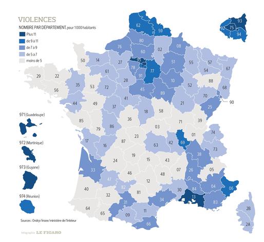 Crime Map Of France