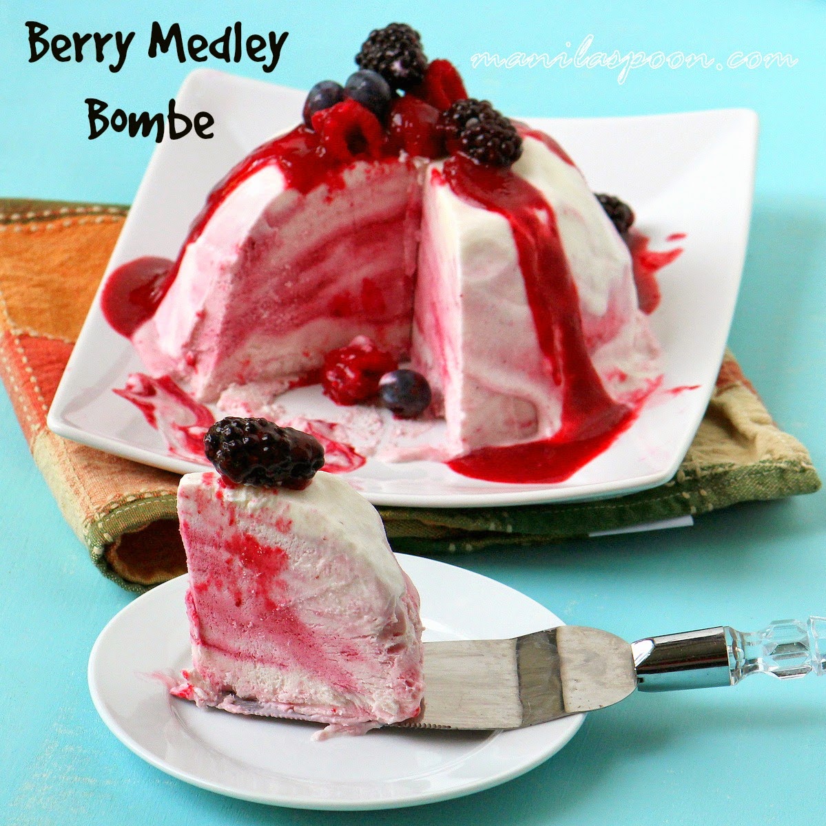 Quick Berry Medley Ice Cream Recipe - Desserts - Little Miss Momma