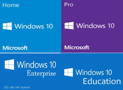 Imagen de las versiones de Windows 10
