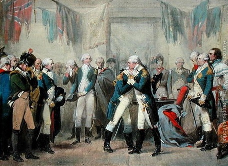 George Washington and Officers