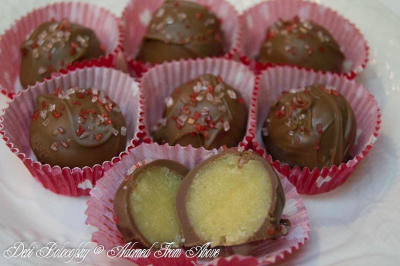 Adorned From Above Chocolate Covered Marzipan