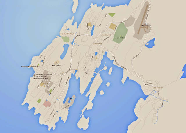 Nuuk map - Greenland