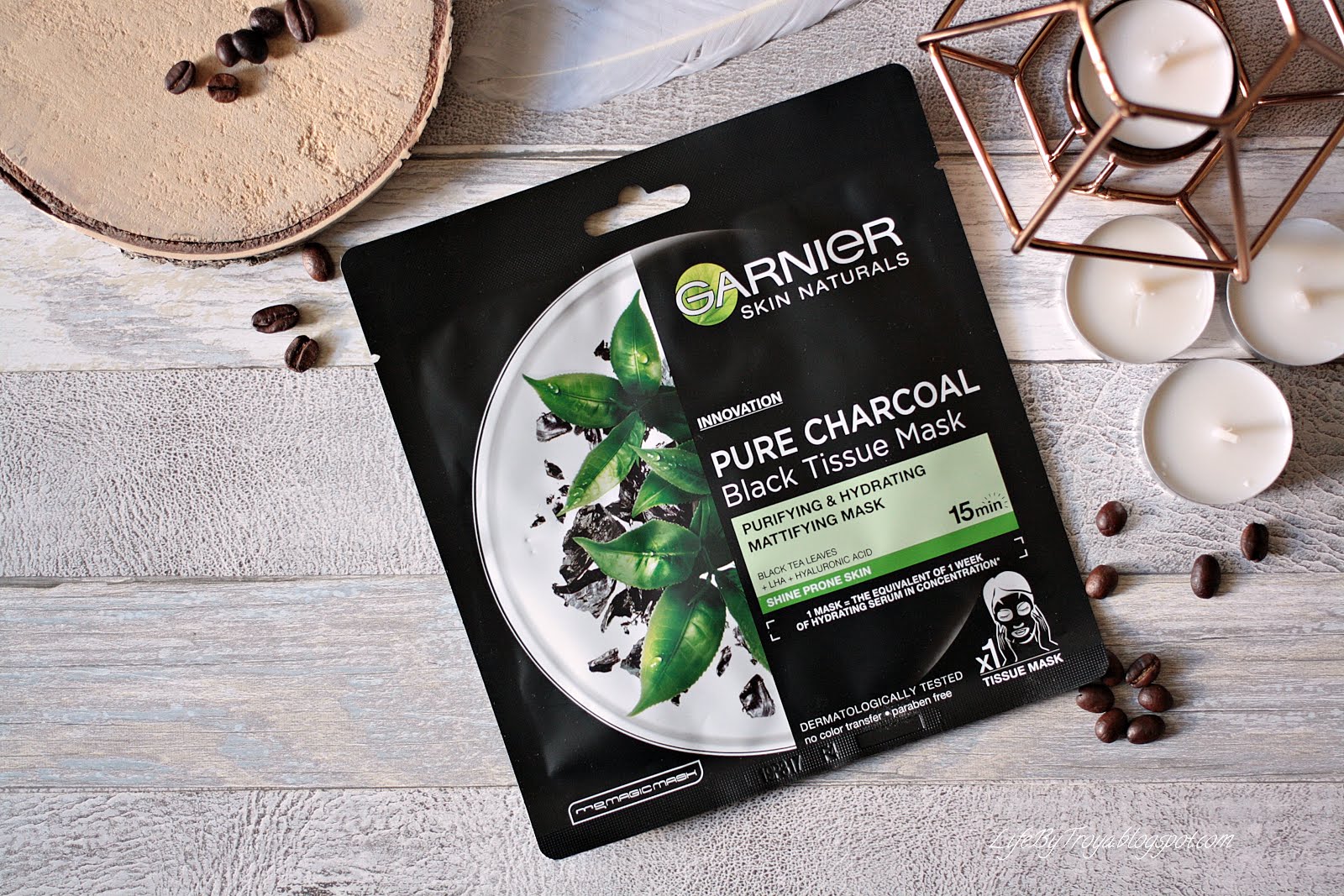 Review Garnier Pure Charcoal Black Tissue Masks Troya