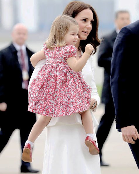 Kate Middleton wore ALEXANDER MCQUEEN Wool and silk-blend twill peplum coat. Princess Charlotte, Prince George