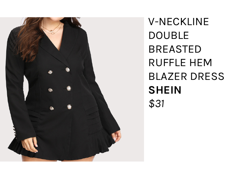 SheIn Blazer Dress Plus Size Blazer Dress