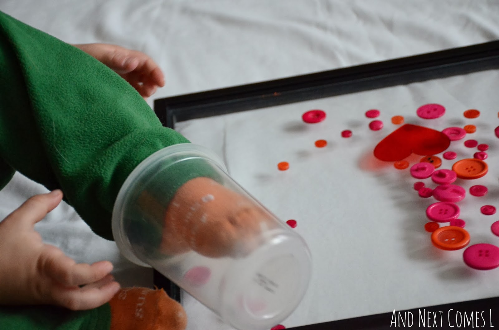 Loose Parts Play with Buttons & Hearts {Valentine's Day Activity} | And ...